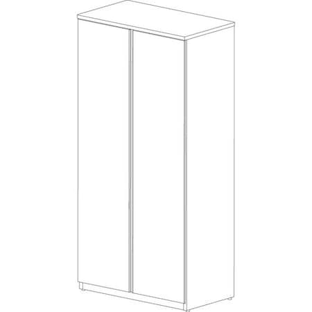 Groupe Lacasse Wardrobe Storage Unit, SS handle, 36inWx20inDx73inH, Niagara LAS4XN203673BA